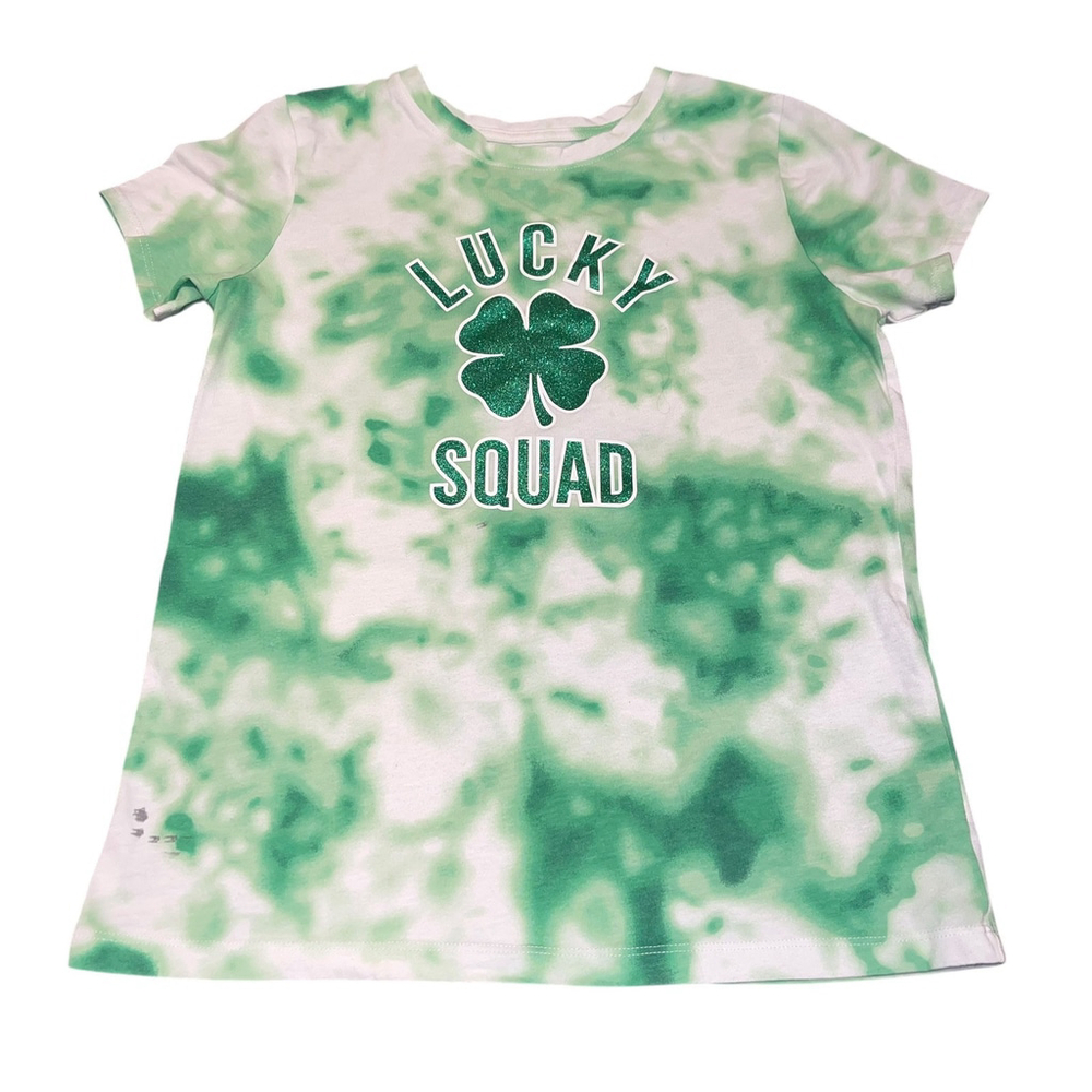 Way‎ To Celebrate St. Patrick’s Day Tie-Dye Lucky Squad Short Slv Tee Sz XL READ